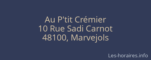 Au P'tit Crémier