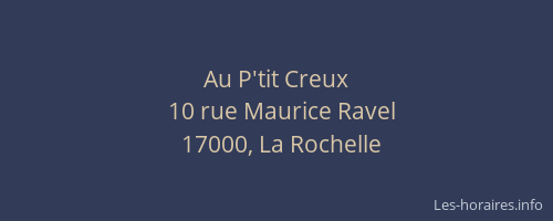 Au P'tit Creux