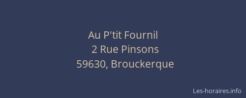 Au P'tit Fournil