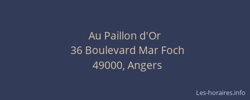 Au Paillon d'Or