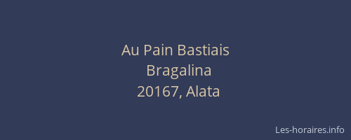 Au Pain Bastiais