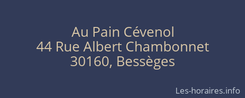 Au Pain Cévenol