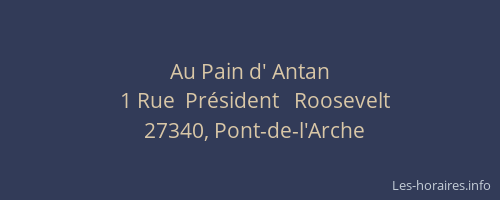 Au Pain d' Antan