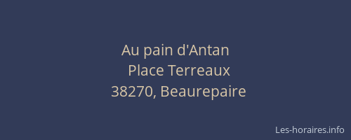 Au pain d'Antan