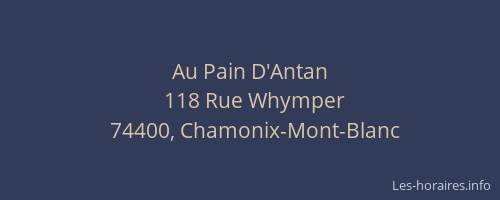 Au Pain D'Antan
