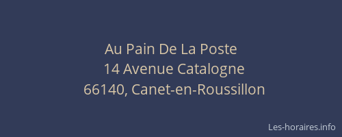 Au Pain De La Poste