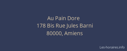 Au Pain Dore