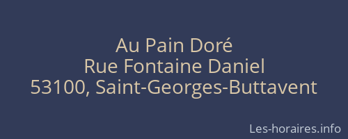 Au Pain Doré