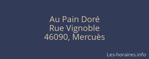 Au Pain Doré