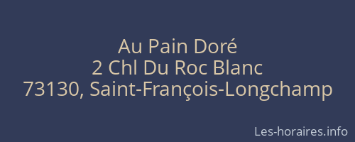 Au Pain Doré