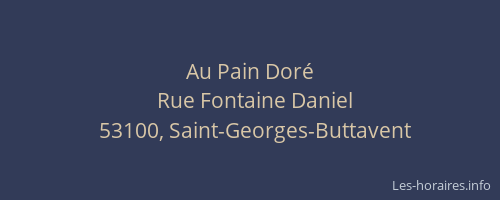Au Pain Dor&eacute;
