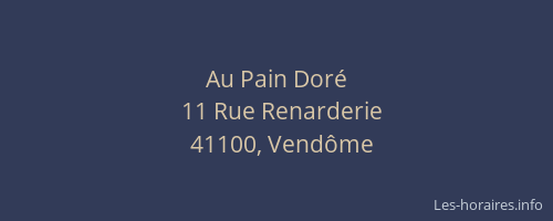 Au Pain Dor&eacute;