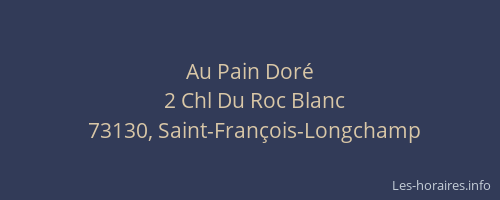 Au Pain Dor&eacute;