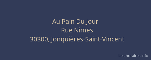 Au Pain Du Jour
