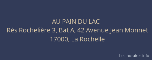AU PAIN DU LAC