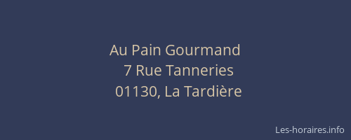 Au Pain Gourmand