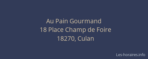 Au Pain Gourmand