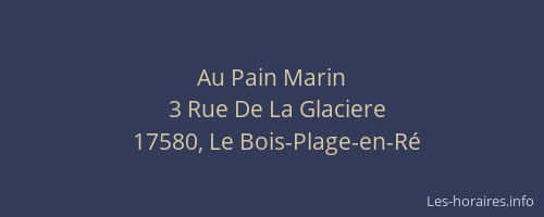 Au Pain Marin