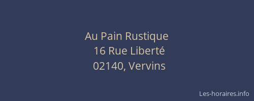 Au Pain Rustique
