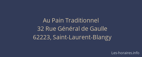 Au Pain Traditionnel