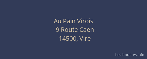 Au Pain Virois