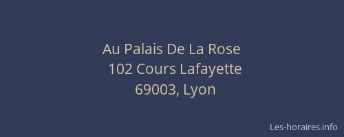 Au Palais De La Rose