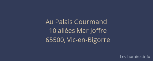 Au Palais Gourmand
