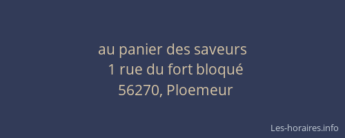 au panier des saveurs