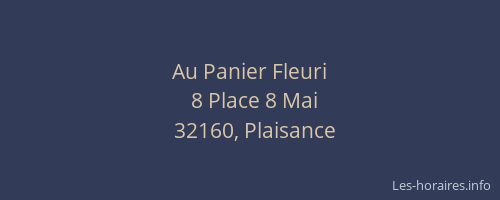 Au Panier Fleuri
