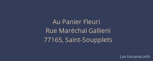 Au Panier Fleuri