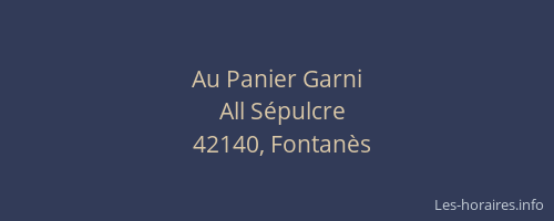 Au Panier Garni
