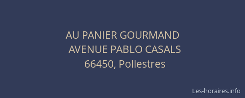 AU PANIER GOURMAND