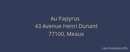 Au Papyrus