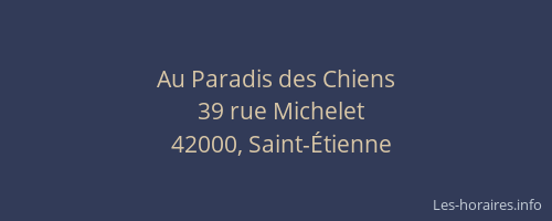 Au Paradis des Chiens