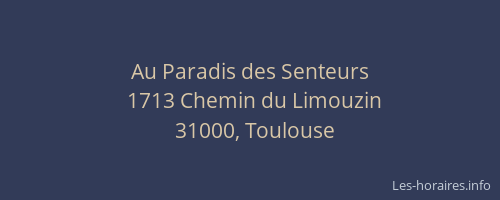 Au Paradis des Senteurs