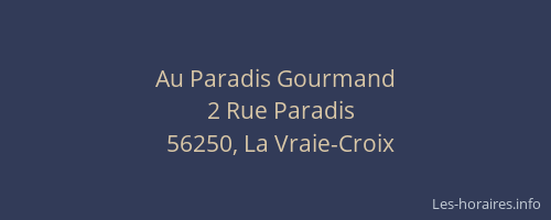 Au Paradis Gourmand
