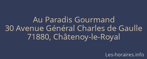 Au Paradis Gourmand