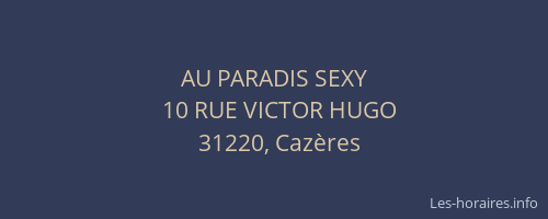 AU PARADIS SEXY