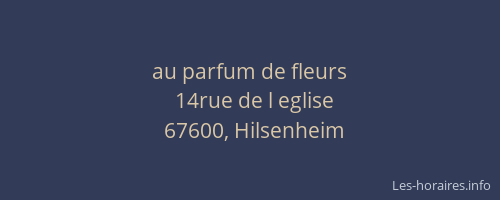 au parfum de fleurs