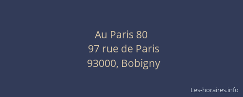 Au Paris 80