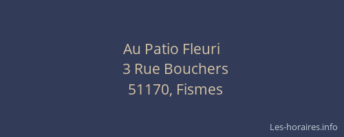 Au Patio Fleuri