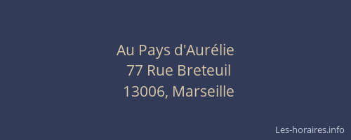 Au Pays d'Aurélie