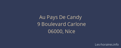 Au Pays De Candy