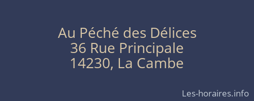 Au Péché des Délices