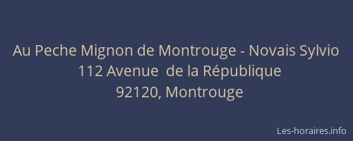 Au Peche Mignon de Montrouge - Novais Sylvio
