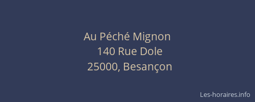 Au Péché Mignon