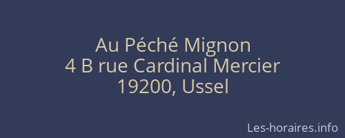 Au Péché Mignon