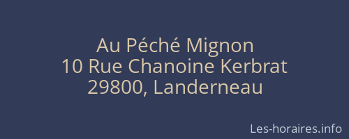Au Péché Mignon