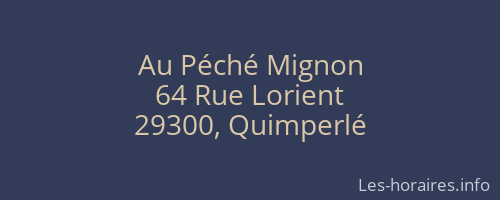 Au Péché Mignon
