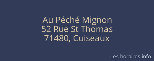 Au Péché Mignon